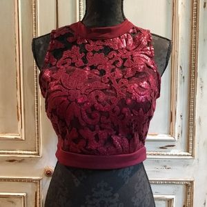 Speechless sequin Halter Top 11